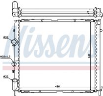 NISSENS 63985 Hűtőradiátor RENAULT KANGOO I