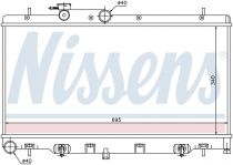 NISSENS 64114 Hűtőradiátor SUBARU BAJA / LEGACY / OUTBACK