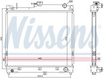 NISSENS 64162 Hűtőradiátor SUZUKI JIMNY III / SAMURAI II