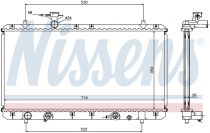 NISSENS 64166A Hűtőradiátor SUZUKI AERIO / LIANA