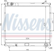 NISSENS 64169 Hűtőradiátor SUZUKI VITARA