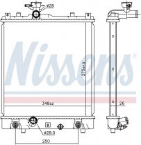 NISSENS 641763 Hűtőradiátor SUZUKI IGNIS II / WAGON R+