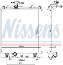 NISSENS 641763 Hűtőradiátor SUZUKI IGNIS II / WAGON R+