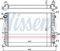NISSENS 64311A Hűtőradiátor LAND ROVER DEFENDER