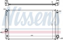 NISSENS 64678A Hűtőradiátor TOYOTA PREVIA / ESTIMA / TARAGO / RAV 4 III / RAV 4 IV