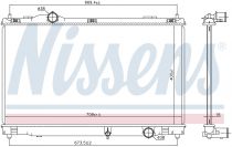 NISSENS 646856 Hűtőradiátor