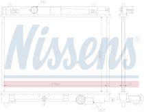 NISSENS 646859 Hűtőradiátor TOYOTA YARIS II