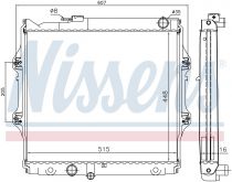 NISSENS 646914 Hűtőradiátor TOYOTA HI-LUX VI