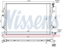 NISSENS 65017 Hűtőradiátor VOLKSWAGEN BEETLE / JETTA IV / PASSAT B7