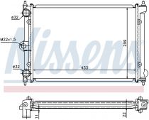 NISSENS 651721 Hűtőradiátor VOLKSWAGEN POLO II