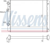 NISSENS 652341 Hűtőradiátor SEAT AROSA