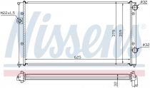NISSENS 65243 Hűtőradiátor VOLKSWAGEN GOLF CABRIOLET / PASSAT B3