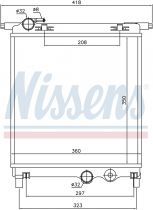 NISSENS 65300 Hűtőradiátor SEAT MII