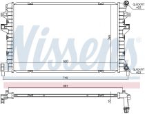 NISSENS 65306 Hűtőradiátor vízhűtésű intercoolerhez VOLKSWAGEN ARTEON / GOLF VII / GOLF VII SPORTSVAN / PASSAT B8 / T-ROC / TIGUAN II / TOURAN III