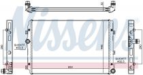 NISSENS 65309 Hűtőradiátor VOLKSWAGEN PASSAT B7