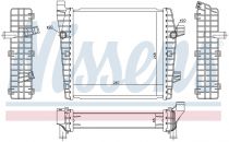 NISSENS 65320 Hűtőradiátor vízhűtésű intercoolerhez VOLKSWAGEN TOUAREG