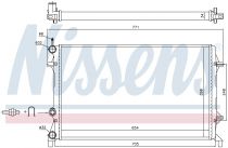 NISSENS 65321 Hűtőradiátor VOLKSWAGEN PASSAT B7