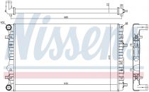 NISSENS 65326 Hűtőradiátor VOLKSWAGEN FOX