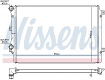 NISSENS 65339 Hűtőradiátor vízhűtésű intercoolerhez VOLKSWAGEN JETTA IV