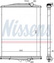NISSENS 654630 Hűtőradiátor VOLVO FH 12 / FM-10 / FM-12 / FM-7 / FM-9 / FMX