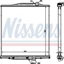 NISSENS 654720 Hűtőradiátor VOLVO WG