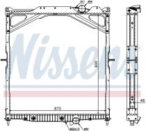 NISSENS 65472A Hűtőradiátor VOLVO WG
