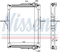 NISSENS 65475 Hűtőradiátor VOLVO FL II