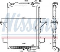 NISSENS 65624 Hűtőradiátor VOLVO FM / FMX