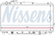 NISSENS 66605 Hűtőradiátor KIA MENTOR / SHUMA / SPECTRA I