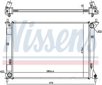 NISSENS 666203 Hűtőradiátor KIA SOUL I