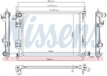 NISSENS 666213 Hűtőradiátor HYUNDAI GRAND i10 / i20
