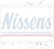 NISSENS 66628 Hűtőradiátor KIA JOICE