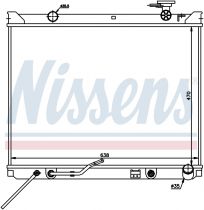NISSENS 66682 Hűtőradiátor KIA SORENTO I