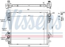 NISSENS 66709 Hűtőradiátor JAGUAR XF / XJ