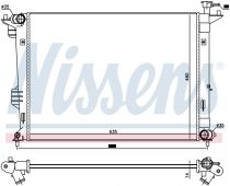 NISSENS 66761 Hűtőradiátor KIA CARENS III