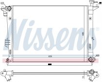 NISSENS 66764 Hűtőradiátor KIA CARENS III