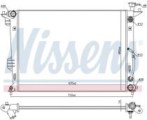 NISSENS 66765 Hűtőradiátor KIA CARENS III