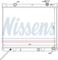 NISSENS 66766 Hűtőradiátor KIA SORENTO I