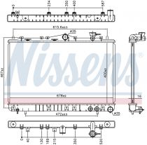 NISSENS 67006 Hűtőradiátor HYUNDAI SONATA III