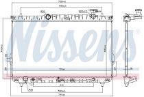 NISSENS 67030 Hűtőradiátor HYUNDAI SANTA FE