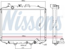 NISSENS 67034 Hűtőradiátor HYUNDAI GRACE III / GRACE IV / H-100 MINI BUS / STAREX