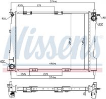 NISSENS 67284 Hűtőradiátor RENAULT CLIO III