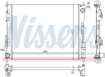 NISSENS 67285 Hűtőradiátor RENAULT TWINGO II / WIND