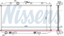 NISSENS 67347A Hűtőradiátor NISSAN PRIMERA