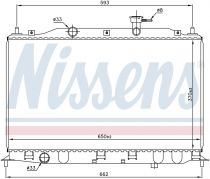 NISSENS 67509 Hűtőradiátor HYUNDAI ACCENT / VERNA