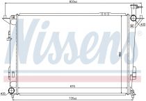 NISSENS 67522 Hűtőradiátor HYUNDAI SANTA FE