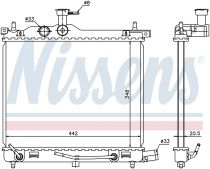 NISSENS 67547 Hűtőradiátor HYUNDAI i10