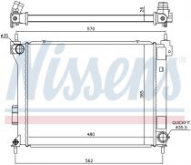 NISSENS 67615 Hűtőradiátor HYUNDAI i20