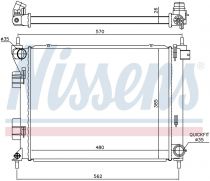 NISSENS 67616 Hűtőradiátor HYUNDAI i20