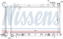 NISSENS 67715 Hűtőradiátor SUBARU FORESTER
